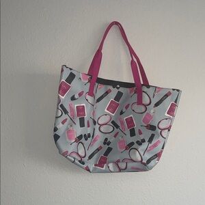 Stylish Pink and Gray Tote Bag